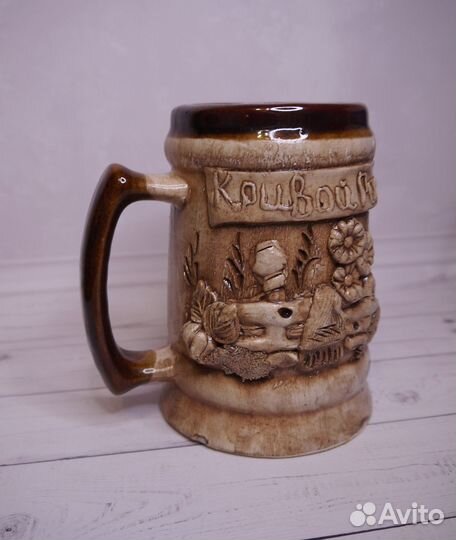 Пивная кружка керамическая сувенирная, 0,6 л