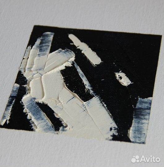 Черно-белая абстракция. Сет из 6 картин