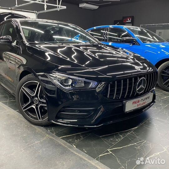 Решетка + диффузор с насадками Mercedes CLA 118