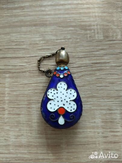 Флакон для духов, серебро, винтаж