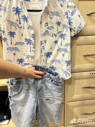 Рубашка H&M футболка Uniqlo