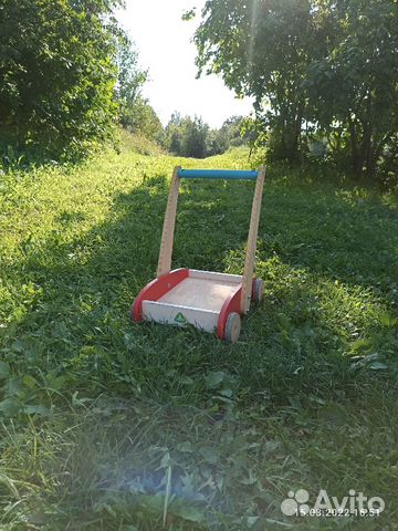 Ходунки, тележка-каталка ELC деревянная