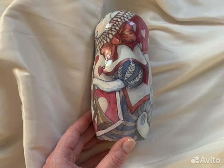 Матрешка - Белый Кролик -алиса в стране чудес