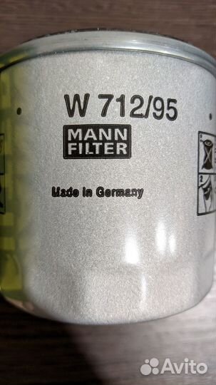 Mann filter Фильтр масляный W712/95