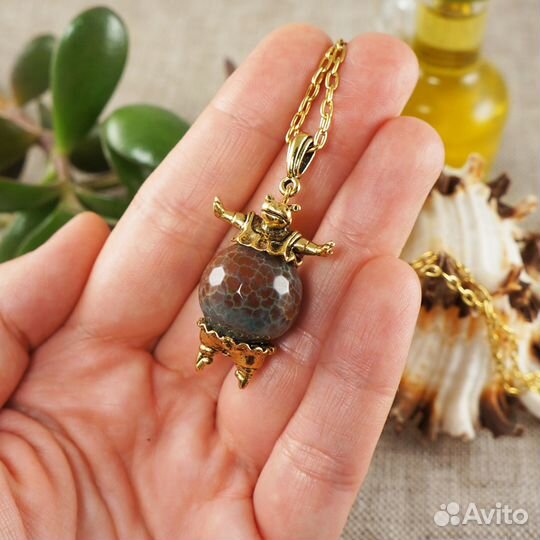 Подвеска Бегемотик Зяма (агат)