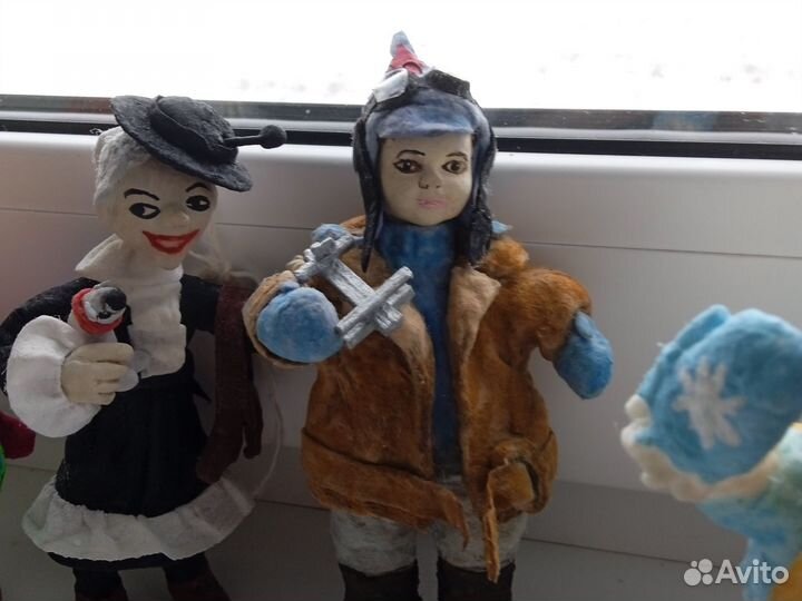 Ёлочные игрушки из ваты