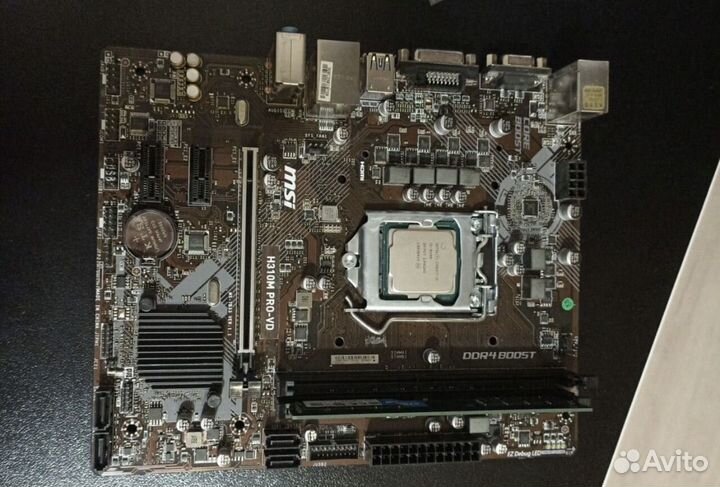 Материнская плата с процессором h310+15 8400+ 8gb