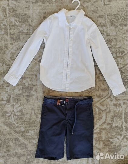Рубашка и шорты 128