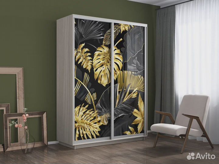 Шкаф-купе с фотопечатью «Экспресс» 2-х дверный