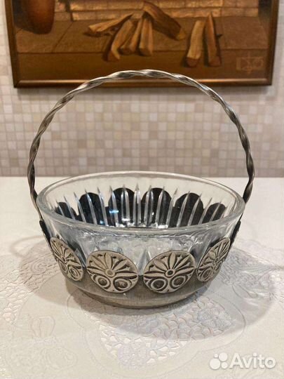 Конфетница времен СССР, ваза, вазочка