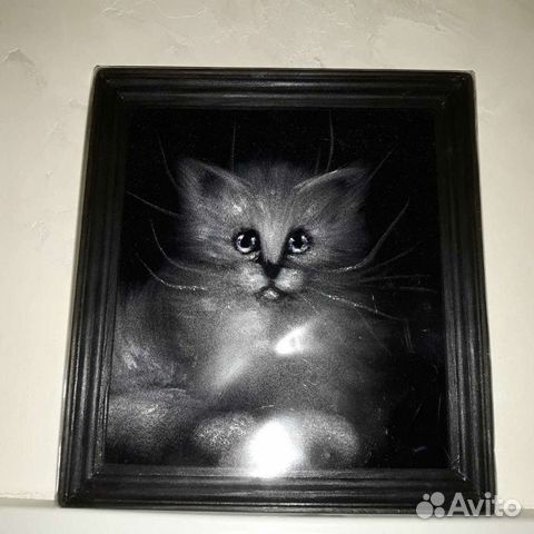 Картина на бархате, масло