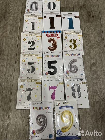 Шар-цифра, высота-1 м