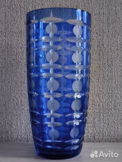 Вазы из цветного стекла и хрусталя.СССР