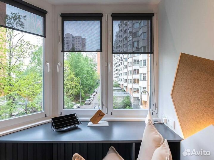 Рулонные шторы мини блэкаут тканевые