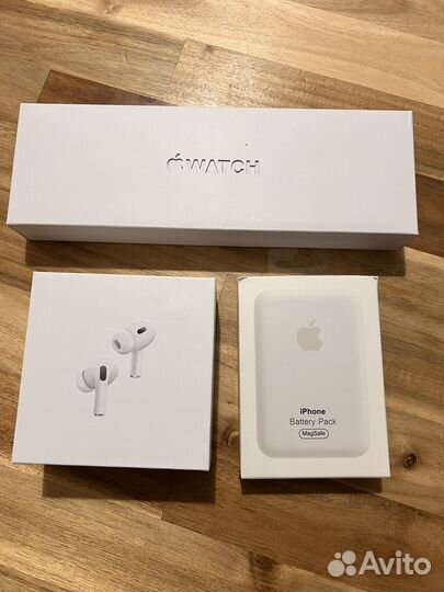 Набор AirPods Pro2 + Apple Watch + Magsafe