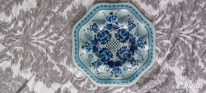 Подставка стеклянная для яиц и кулича