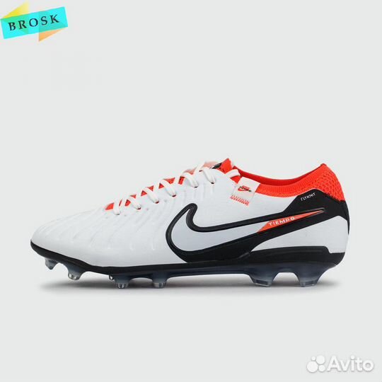 Бутсы Nike Tiempo Legend 10 Pro FG White Black