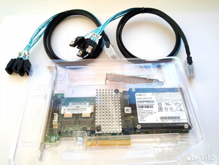 Контроллер IBM M5015 (9260-8i) с акб и кабелями