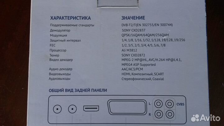 Антенна и ресивер DVB-T2