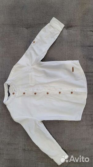 Рубашка белая для мальчика 98