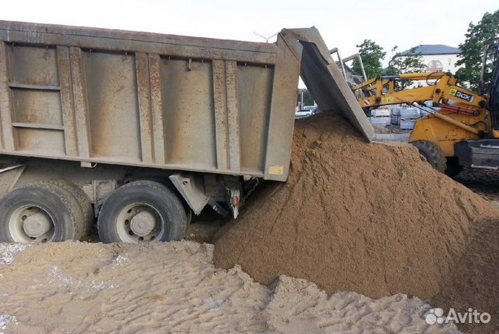 Песок речной намывной с доставкой