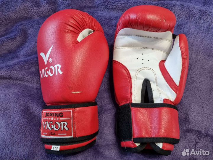 Шлем+перчатки боксерские детские