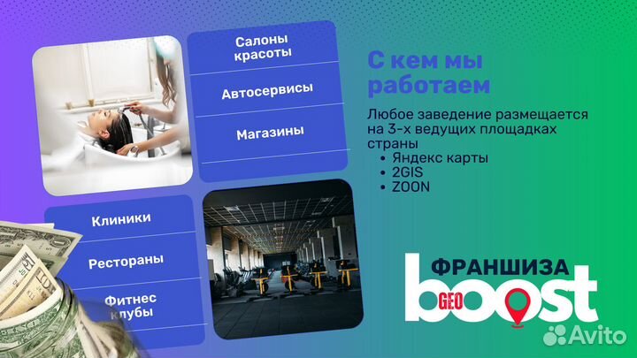 Франшиза GeoBoost продвижение на геосервисах
