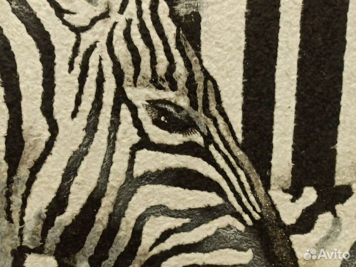 Картина зебра постер фреска жидкие обои панно