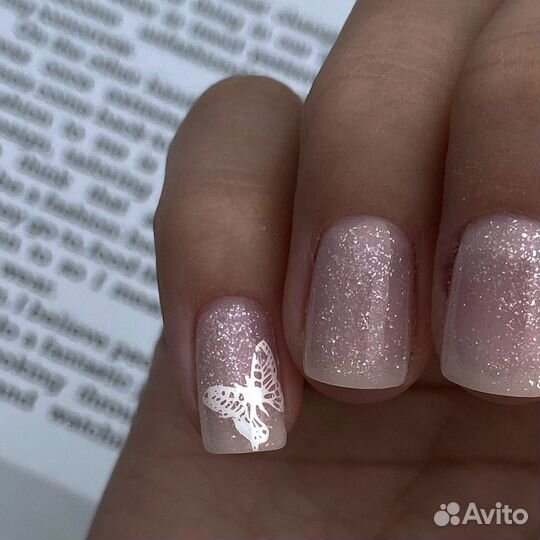 Маникюр наращивание ногтей