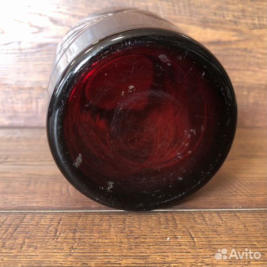 Ваза рубиновое стекло СССР
