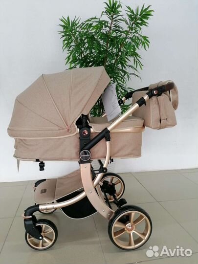 Новая коляска 2в1 Luxmom Dalux 608 (бежевый)