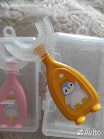 Силиконовая детская зубная щётка до 4-ех лет