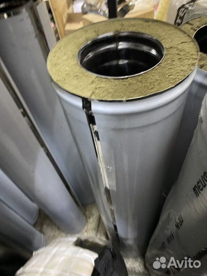 Сэндвич труба 115 1 мм нерж /200 нерж 1 м