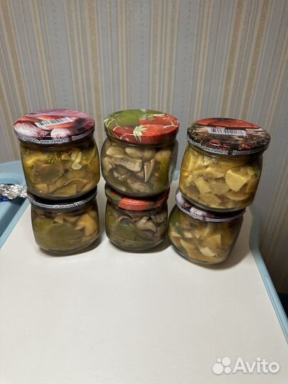 Сушеные и маринованные грибы