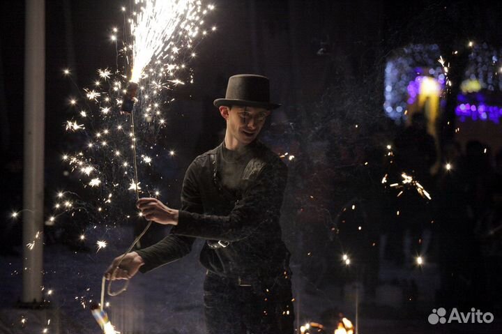 Фаер Шоу, Огненное Шоу, Светодиодное Шоу Ходулисты