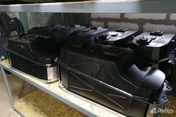 Алюминиевый бак Pajero Sport 1 с защитой