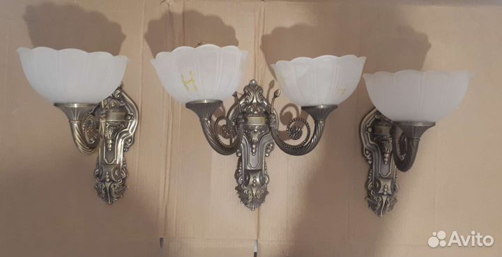 Настенный светильник бра 3шт