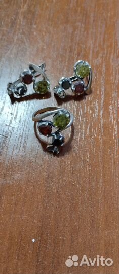 Комплект Серги кольцо