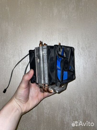 Радиатор для процессора пк + 2 вентилятора