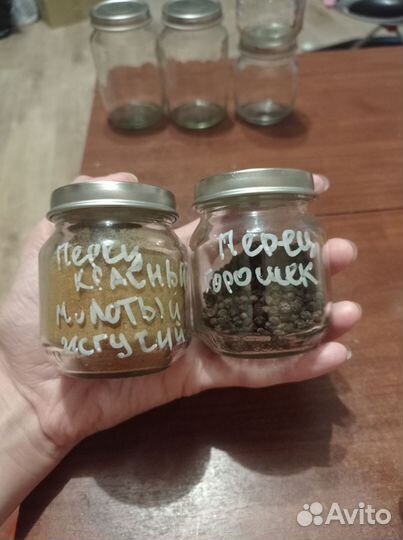 Баночки для специй стекло