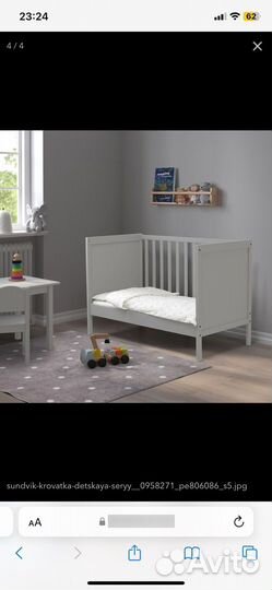 Детская кроватка 120х60 IKEA