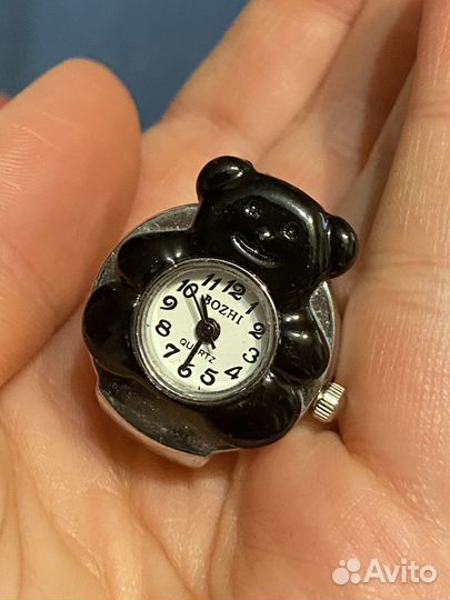 Часы-кольцо с медвежонком Bozhi Quart