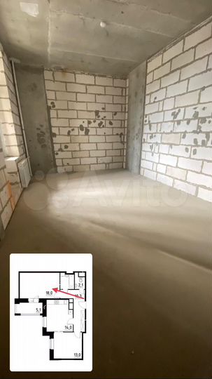 2-к. квартира, 62 м², 4/8 эт.