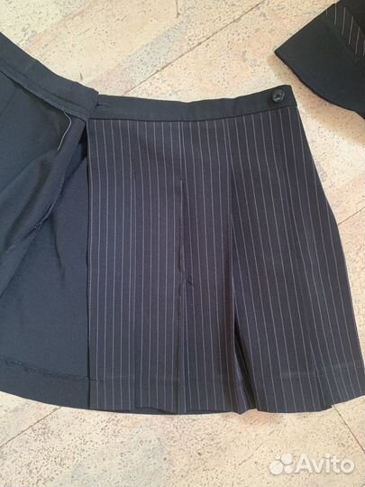 Школьная форма черная 134рост размер 36