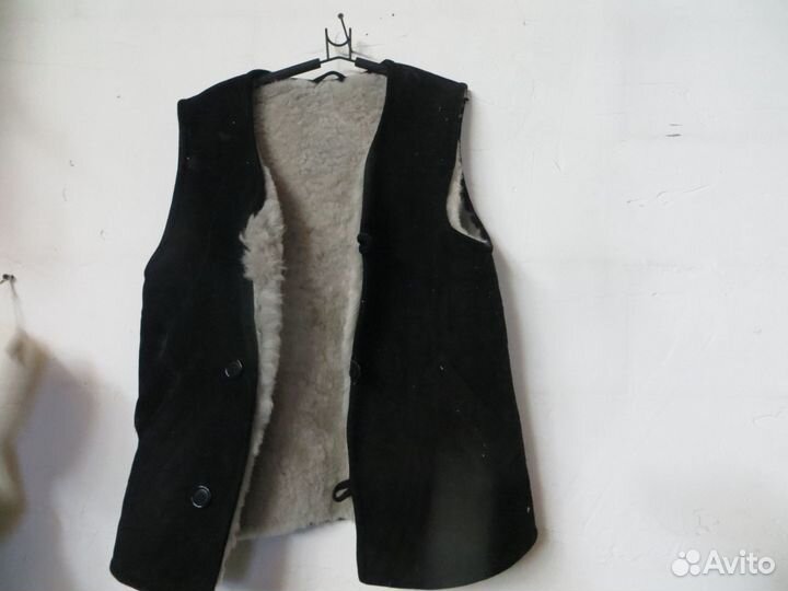 Жилет, овчина, новый, р52
