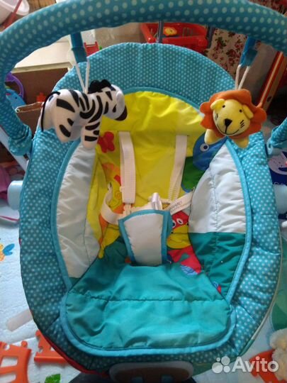 Электронные качели 2в1 babyton blue
