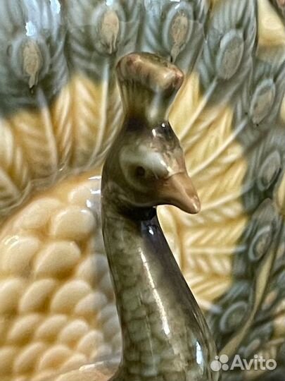 Ваза Павлин Фарфор lladro лладро Испания