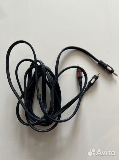 Кабель Jack 3,5 на 2 тюльпана (позолоченные)