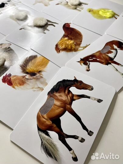 Тактильные карточки Монтессори