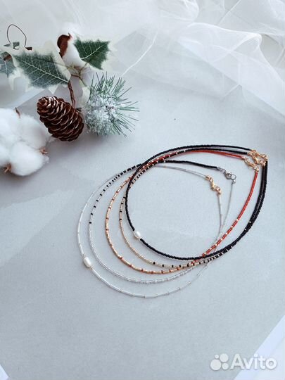 Чокер из бисера